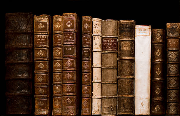 istock View of vintage books on shelf 147334018