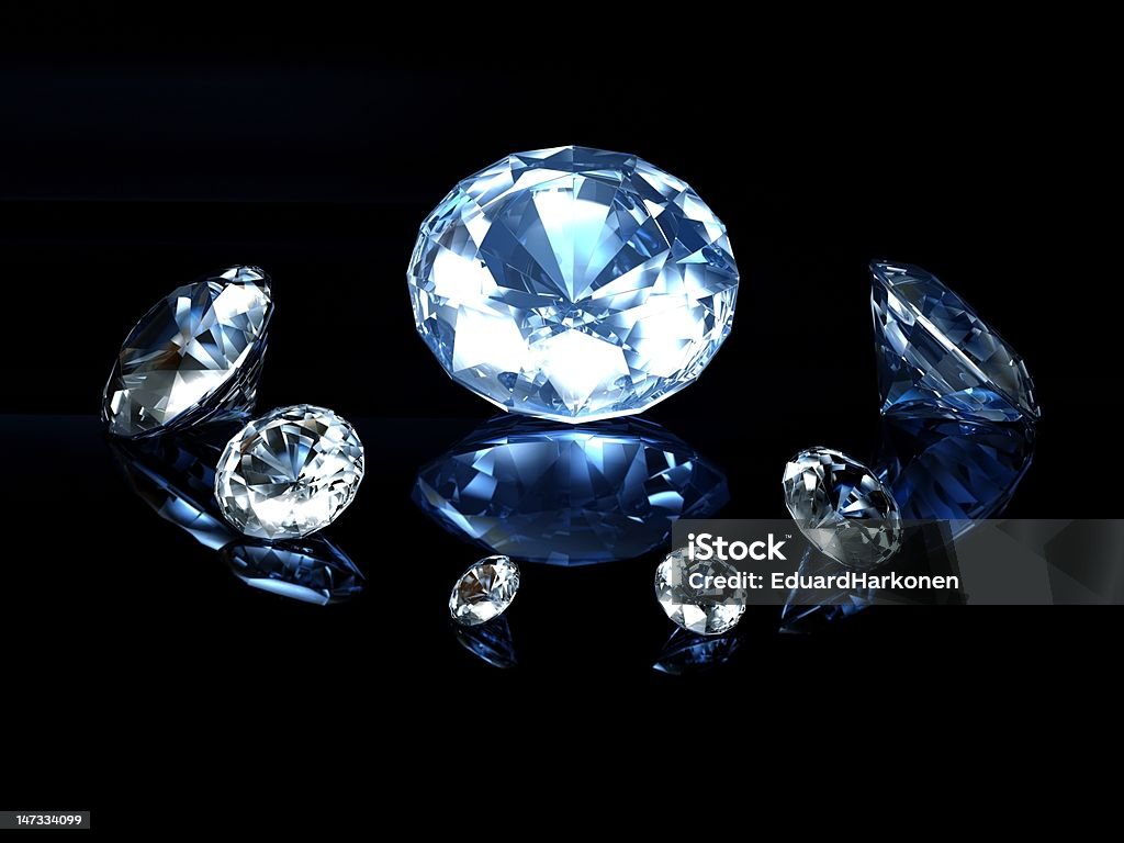 Bleu Diamond - Photo de Diamant - Pierre précieuse libre de droits