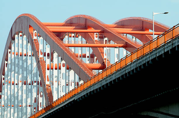 The cable stayed bridge stock photo