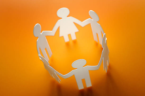 Circle of paper people