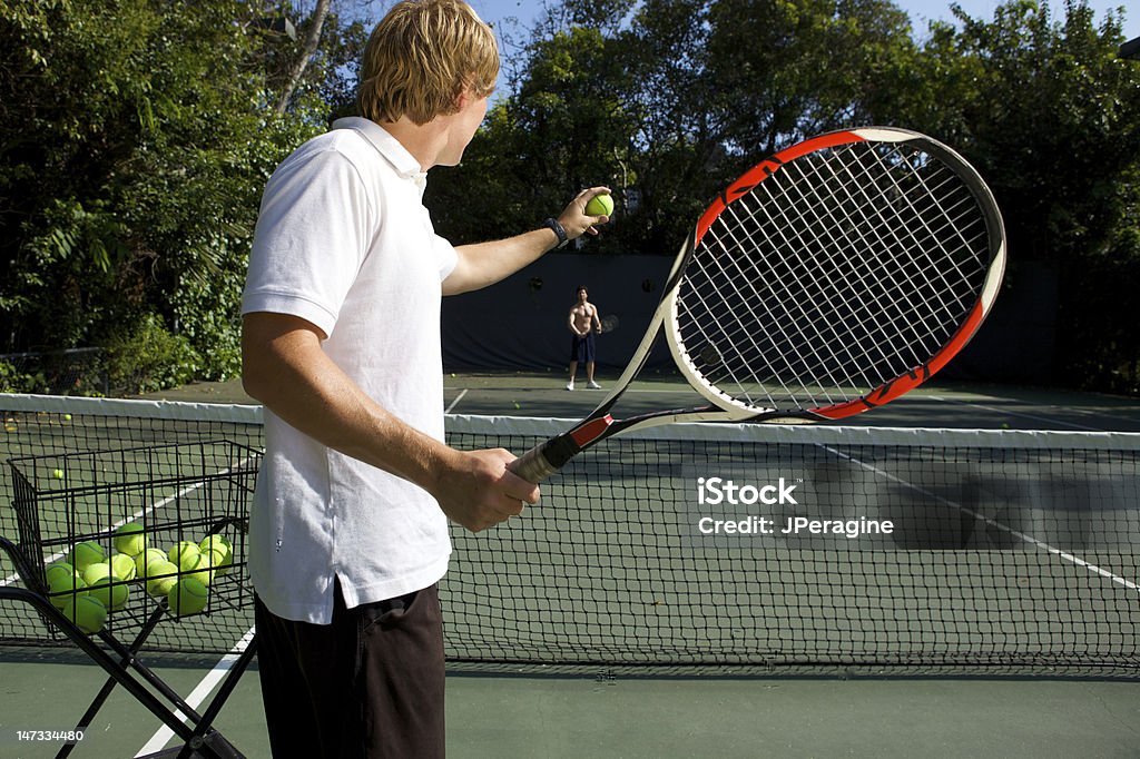 Istruttore di Tennis - Foto stock royalty-free di Allenatore
