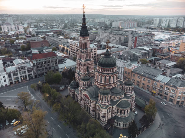 istock Aerial Holy Annunciation Cathedral in evening 1473346281