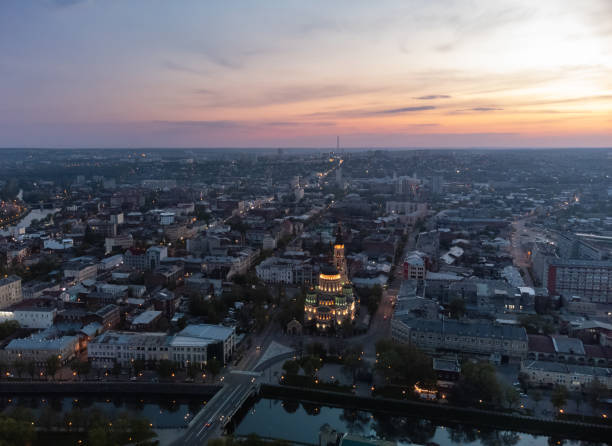 istock Aerial Holy Annunciation Cathedral in sunset light 1473346457