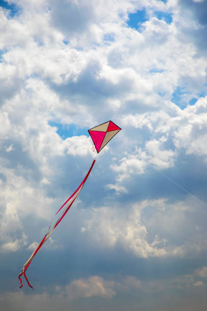 istock Kite flying in the wind in a sunny day in sky 1473346709
