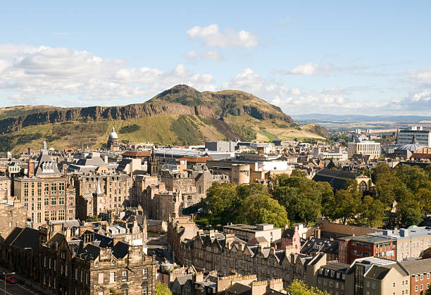 istock Edinburgh Cityscape & Arthurs Seat 147335160