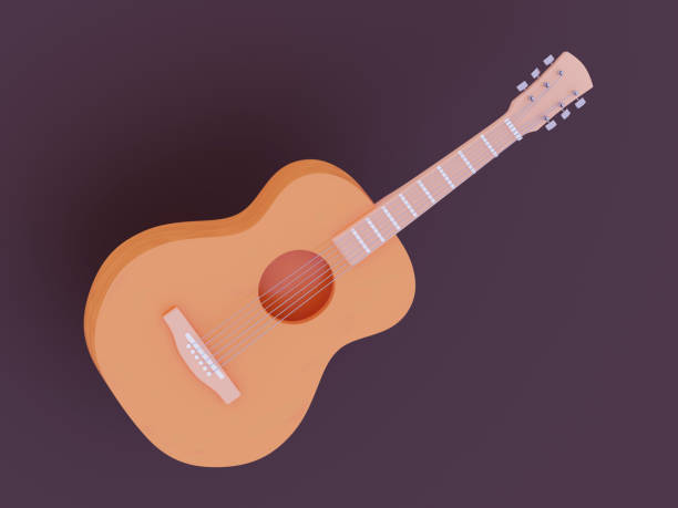 istock 3D Realistic acoustic guitar in isolated background 1473358274