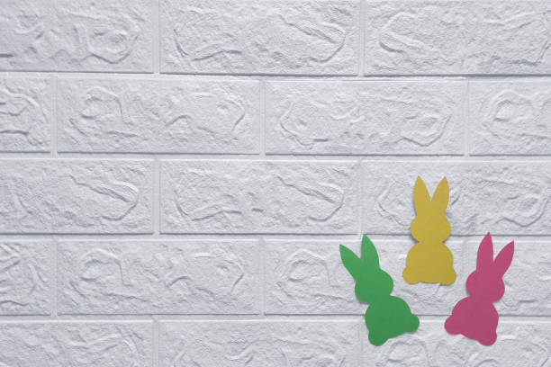 istock Holiday crafts. Copy space. Happy Easter concept. Top view. 1473370969