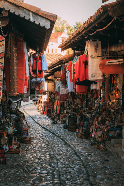 Old bazaar in Kruja, Albania