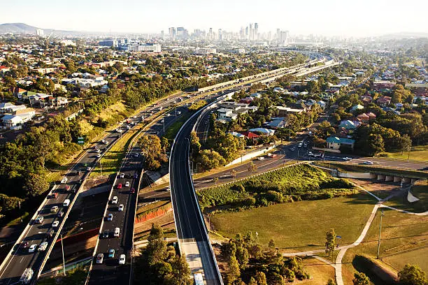 Photo of Morning rush hour from above in Brisbane