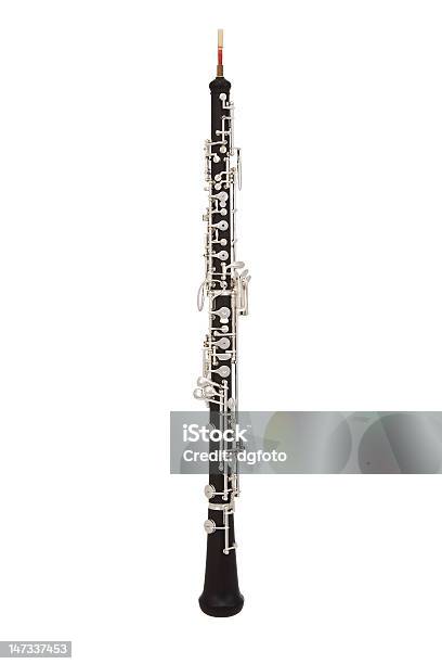 Oboe Auf Weiß Stockfoto und mehr Bilder von Oboe - Oboe, Musikinstrument, Fotografie