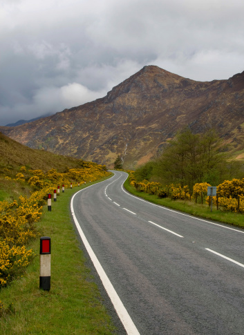 Rural Road taken in the Isle of Skye Scotland.