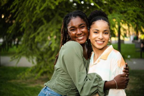 istock Portrait of the two happy BFF-s 1473377985
