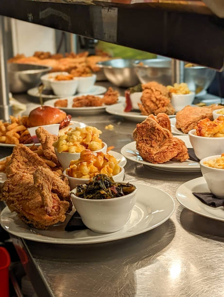 istock crispy chicken dinner plates prepared for dinner at the restaurant 1473379865