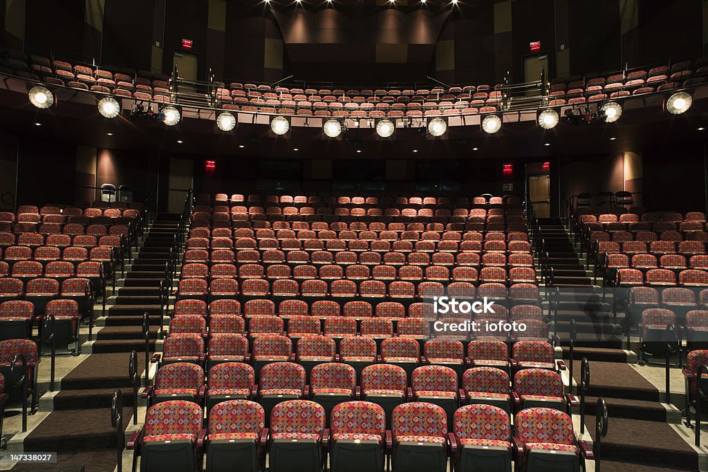 Leere Sitze in Theaterbestuhlung - Lizenzfrei Amphitheater Stock-Foto