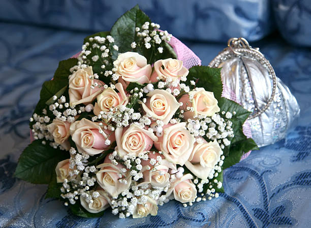 wedding flowers stock photo