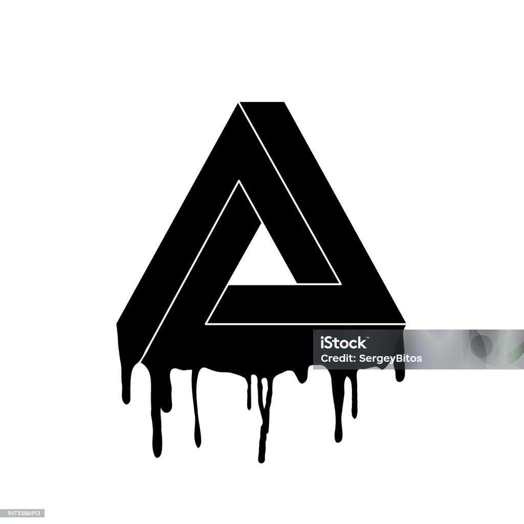 Abstract Infinity Triangle Impossible Triangle With Infinite Continuation Stock Illustration ...