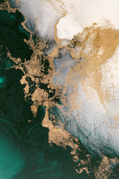 istock Marble ink abstract art from exquisite original painting for abstract background 1473406990