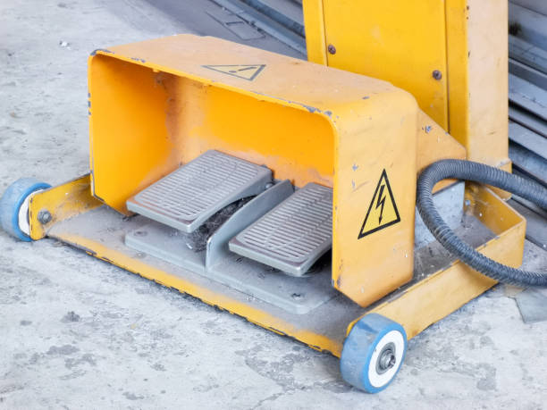 istock Image of dusty foot switch to control machine operation. 1473407424