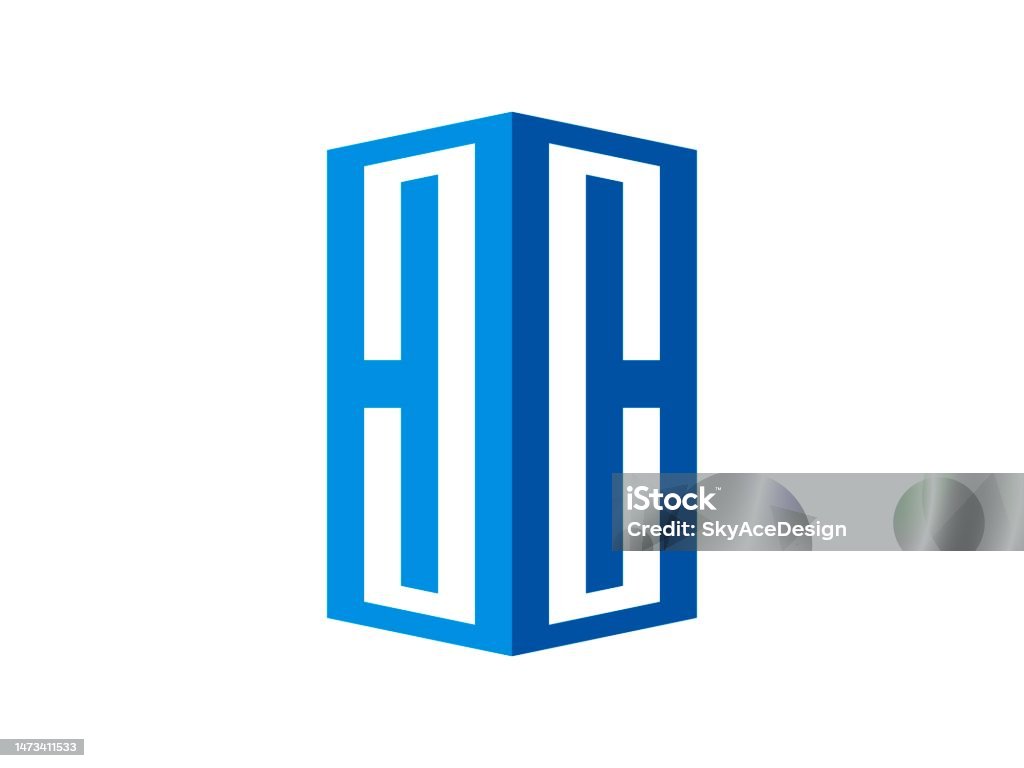 C Shape Object Isometric Shape With C Initial Stock Illustration - Download Image Now ...