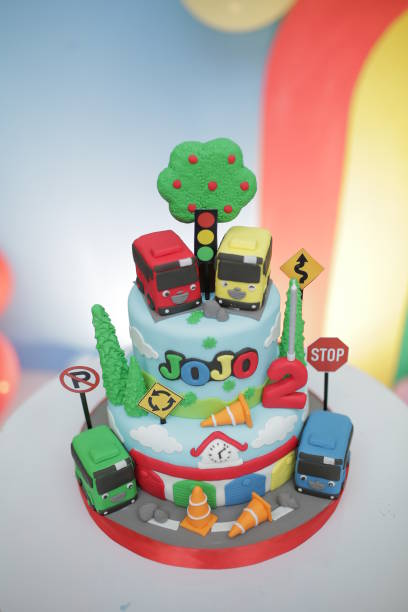 istock Birthday cake with animal car 1473412557