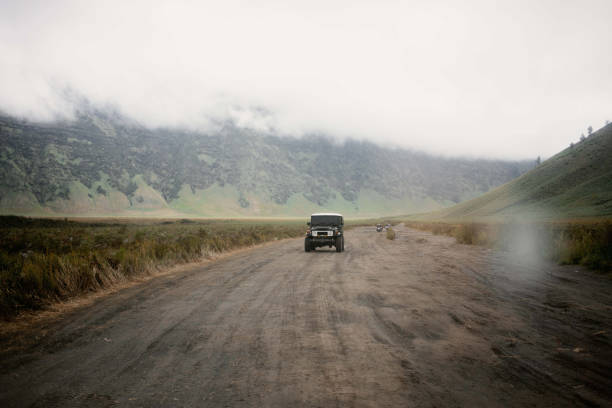 Bromo Tengger Semeru National Park During Rainy Season In Indonesia.