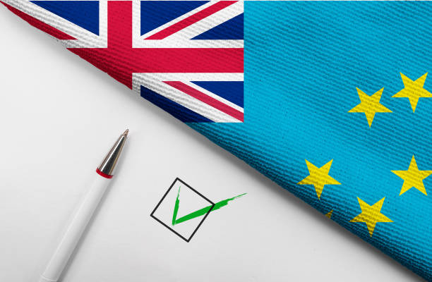 istock flag of Tuvalu and check mark 1473416983