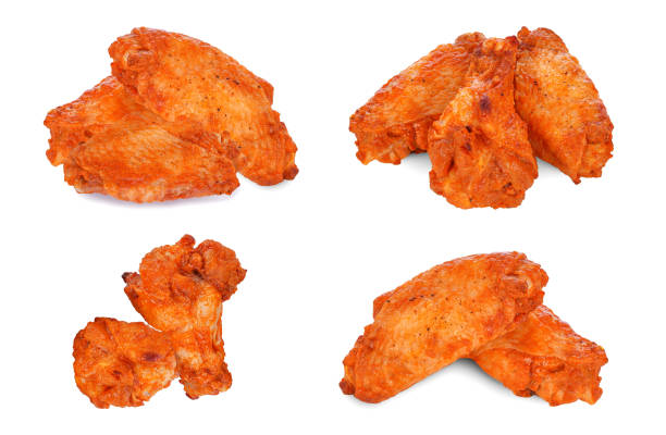 istock Barbecue chicken wings isolated on white 1473417916