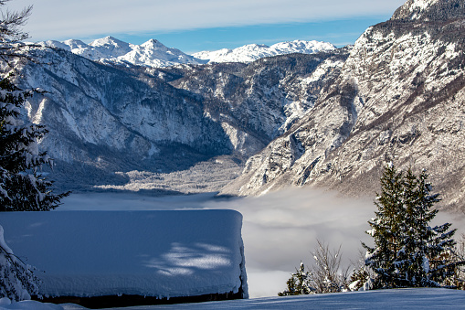 Snowy Manzaneda mountain in the background O Courel and Os Ancares