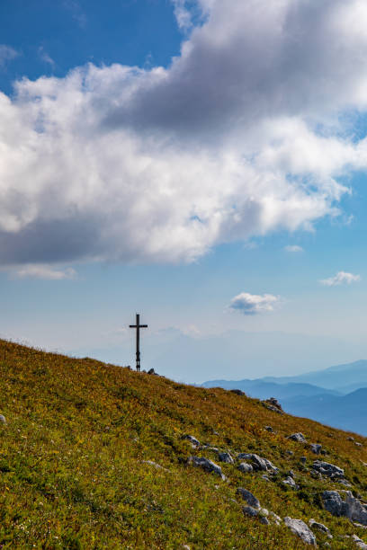 istock Cross up in the Alps mountains 1473419681