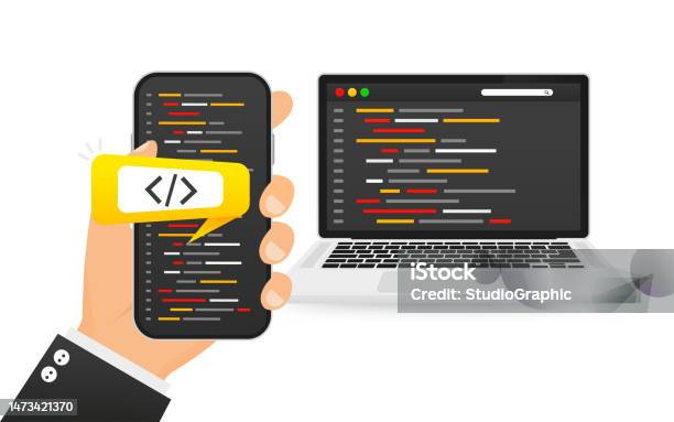 Layar Coding Pemrograman Konsep Pemrograman Coding Pengembangan Aplikasi Dengan Layar Virtual ...