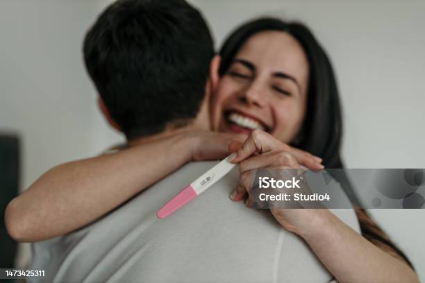 Im About To Be A Mother Stock Photo - Download Image Now - Pregnancy Test, Pregnant, Couple - Relationship