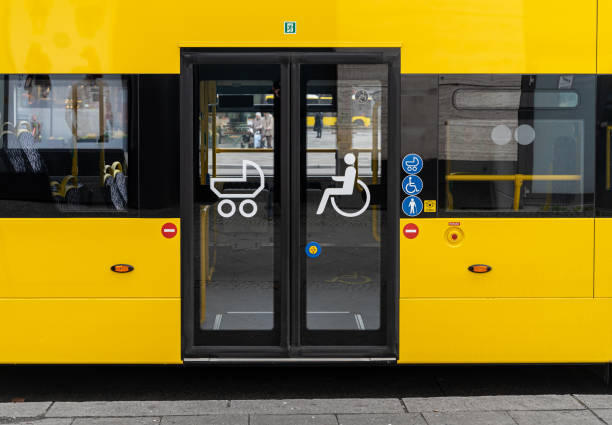 Close-Up Of Yellow Bus