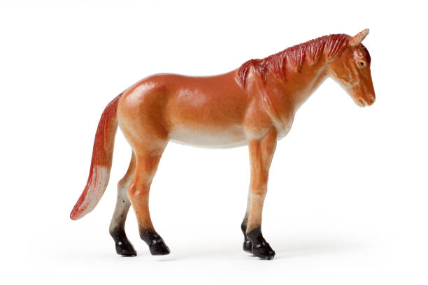 istock The toy horse is isolated on a white background. 1473430440