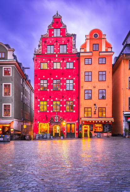 Stockholm, Sweden. Glama Stan downtown, Stortorget Square.