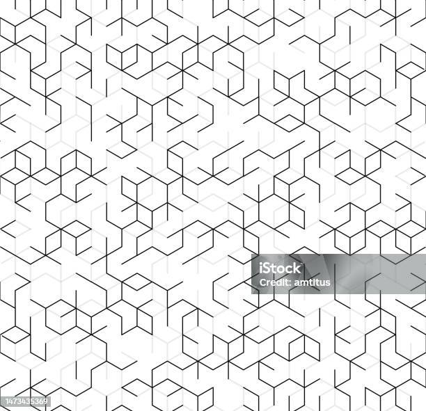 Hexagon Pattern Stock Illustration - Download Image Now - Pattern ...