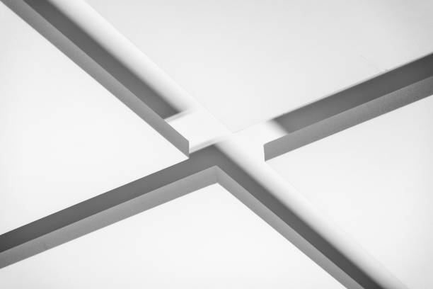 istock abstract view of four symmetrical surfaces with strong shadows 1473437249