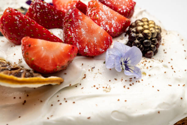 Strawberry Cake Close-up