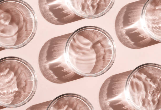 istock petri dish with liquid water on plain beige background water ripple texture 1473444473