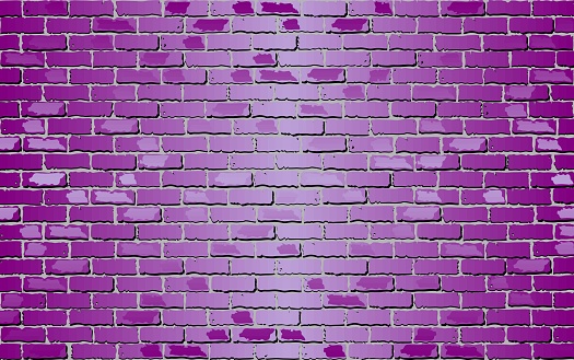 Shiny Purple brick wall - Illustration, 
Shades of Purple brick wall vector