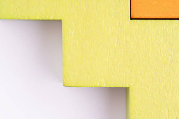 istock Abstract wooden background. Different shapes wooden blocks. 1473446168