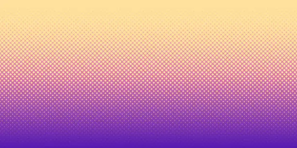 Vector illustration of Halftone background with Purple gradient - Trendy design