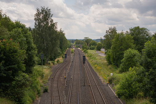 Railtrack in Fraconia, Close to Marktleuthen