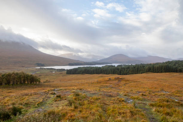 Loch Tulla and a cloudy sky