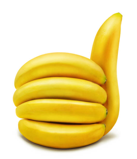 istock Banana thumb signal isolated on white background. 1473450934