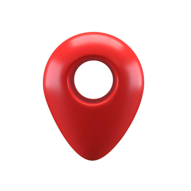 istock 3D Realistic Style red glossy Location map pin gps pointer markers illustration for destination. Geo tag isolated with clipping path 1473454327