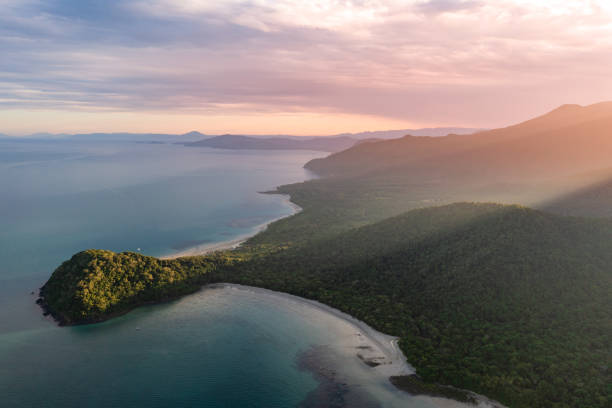 Sunset over Cape Tribulation in the Daintree National Park