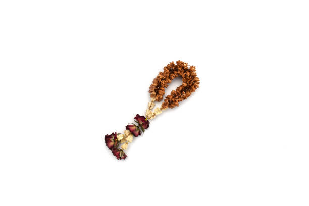 istock Dead Flower Garlands isolated on white background. 1473458949