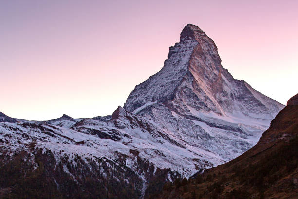 Dusk Matterhorn, Swiss Alps, Switzerland