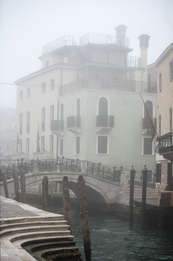 The Silence of Winter Misty Morning in Venice