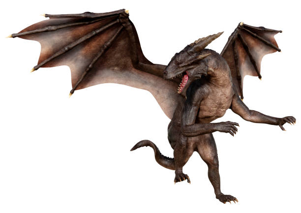 istock 3D Rendering Fairy Tale Dragon on White 1473466990